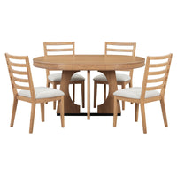 Round Dining Table Set For 4 With Chairs