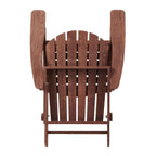 Oversize Outdoor Folding Adirondack Chair, Patio Chair For Garden