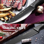 15-Piece: Non-Stick Coating Kitchen Knife Set