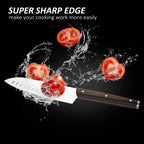 15-Piece: Stainless Steel Kitchen Knife Set