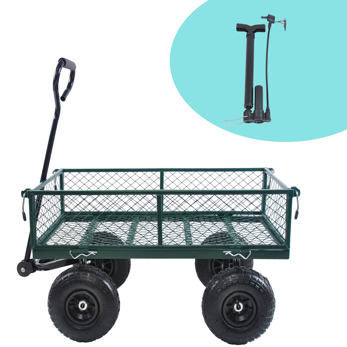 Wagon Cart Garden Cart Trucks in Green