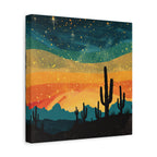 Rustic Western Scene Canvas Wall Art