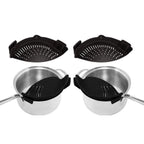 2-Pack: Easy Snap On Heat Resistance Silicone Kitchen Strainer