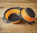 🥦 Foldable Silicone Colander – Space-Saving Strainer