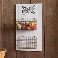 Farmers Market Hanging Wall Basket