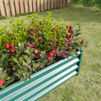 Metal Raised Garden Bed, Rectangle Raised Planter 4×2×1ft