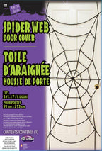 7 Foot Black Spiderweb Door Rope Halloween Decoration