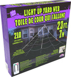 Light Up 24 Foot Mega Yard Spider Web Halloween Decoration