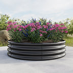2PCS 47.24" Round Raised Garden Beds for Outdoor Gardening