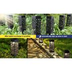 6-Pack: Outdoor Solar Light Powered Garden Pathway Lights Waterproof Hollow with Ground Spike
