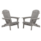 Oversize Outdoor Folding Adirondack Chair, Patio Chair For Garden