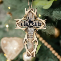 Personalized Hunting Wooden Ornament - Memorial Gift Idea For Hunting Lover/Christmas