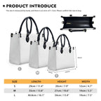 Personalized Grandma Snowman PU Leather Handbag With Long Straps - Up to 10 Kids - Christmas Gift Idea For Grandma/Nana