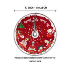 Personalized Family Christmas Tree Skirt - Gift Idea For Family/Pet Lover - Couple/Parent With Up to 3 Kids/Dogs/Cats