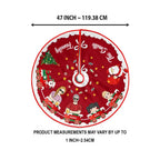 Personalized Family Christmas Tree Skirt - Gift Idea For Family/Pet Lover - Couple/Parent With Up to 3 Kids/Dogs/Cats