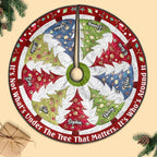 Personalized Family Christmas Tree Skirt - Gift Idea For Family - Up to 9 Members - It's Not What's Under The Tree That Matters, It's Who's Around It