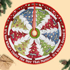 Personalized Family Christmas Tree Skirt - Gift Idea For Family - Up to 9 Members - It's Not What's Under The Tree That Matters, It's Who's Around It