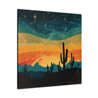 Rustic Western Scene Canvas Wall Art