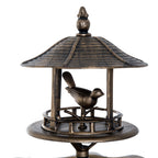 Outsunny 3-in-1 Garden Bird Bath Bowl Pedestal with Bird Feeder and Planter