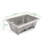 Folded Portable BBQ Outdoor Charcoal Barbecue Set