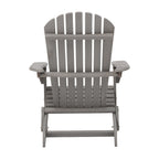 Oversize Outdoor Folding Adirondack Chair, Patio Chair For Garden