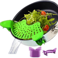 🍝 Universal Silicone Clip-On Pot Strainer