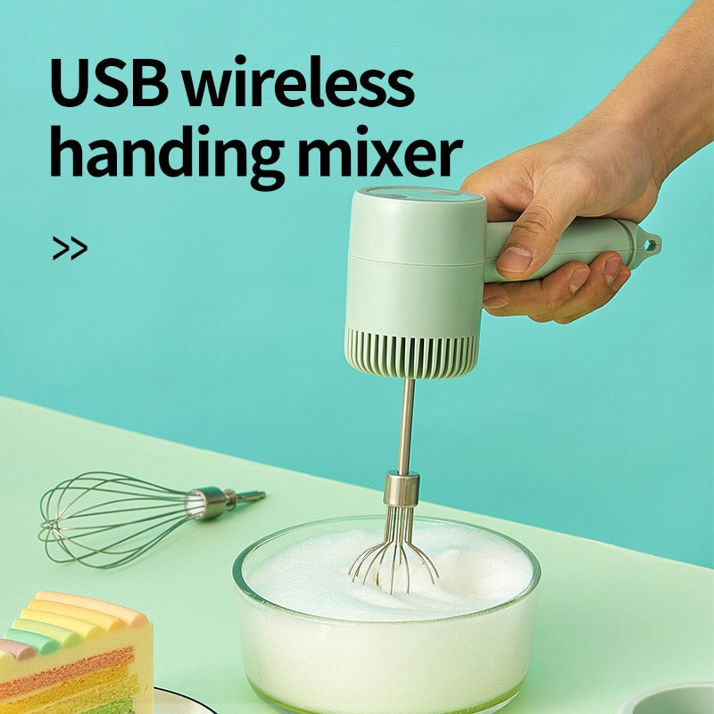 New Wireless Portable Electric Food Mixer