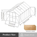 Gain Height Windproof All Season Outdoor Garden Shelter
