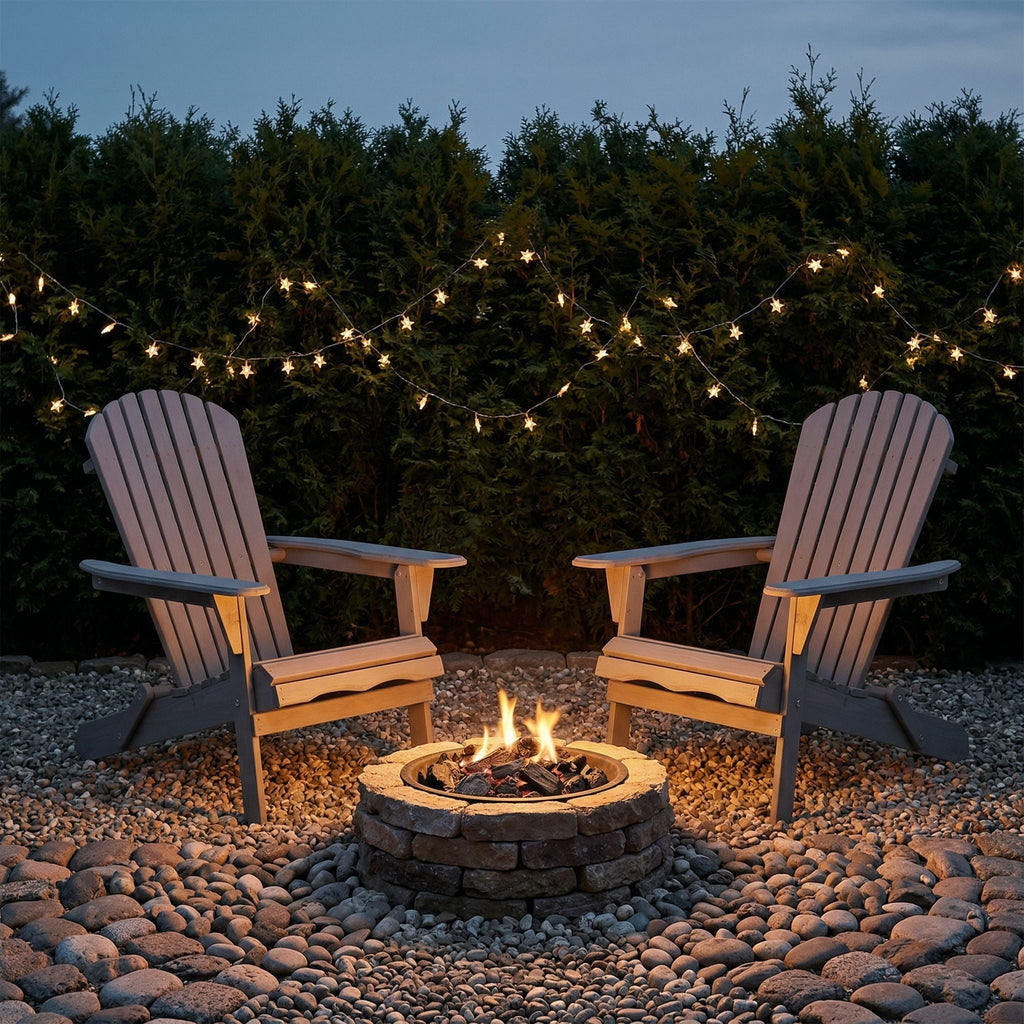 Oversize Outdoor Folding Adirondack Chair, Patio Chair For Garden