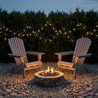 Oversize Outdoor Folding Adirondack Chair, Patio Chair For Garden