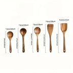 5-Piece Kitchen Spatula Set - Food-Grade Heat-Resistant Cooking Tools, Non-Slip Handle Frying/Serving Spoon Utensils Combo