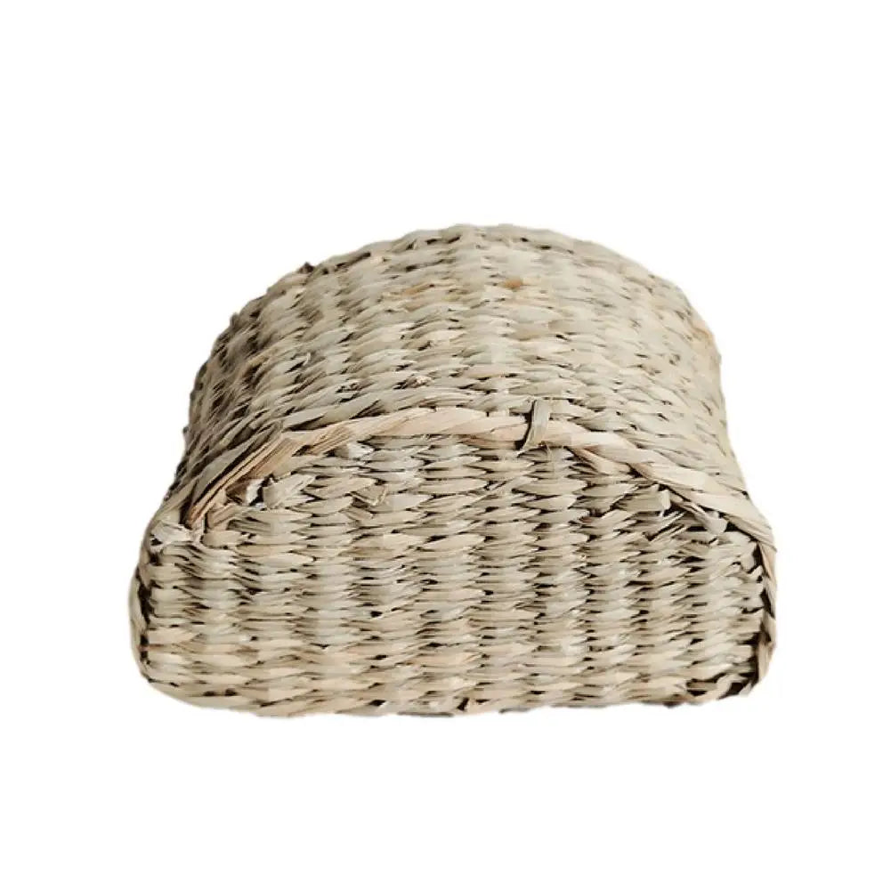 Wall Hanging Woven Basket Home Decor Rustic Straw Storage Basket Rattan Straw Woven Plant Holder House Storage Shelf