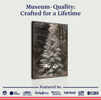 Vintage Christmas Tree Wall Art