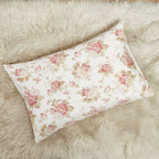DaDa Bedding Hint of Mint Floral Cotton Fitted Sheet Set