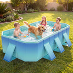 Portable Above Ground Swimming Pool with 8 Support Panels