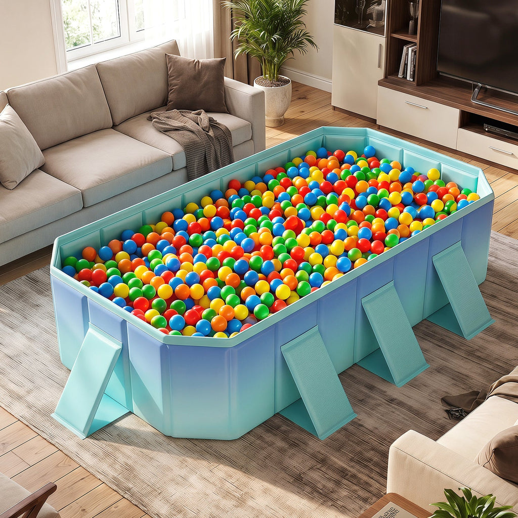 Portable Above Ground Swimming Pool with 8 Support Panels