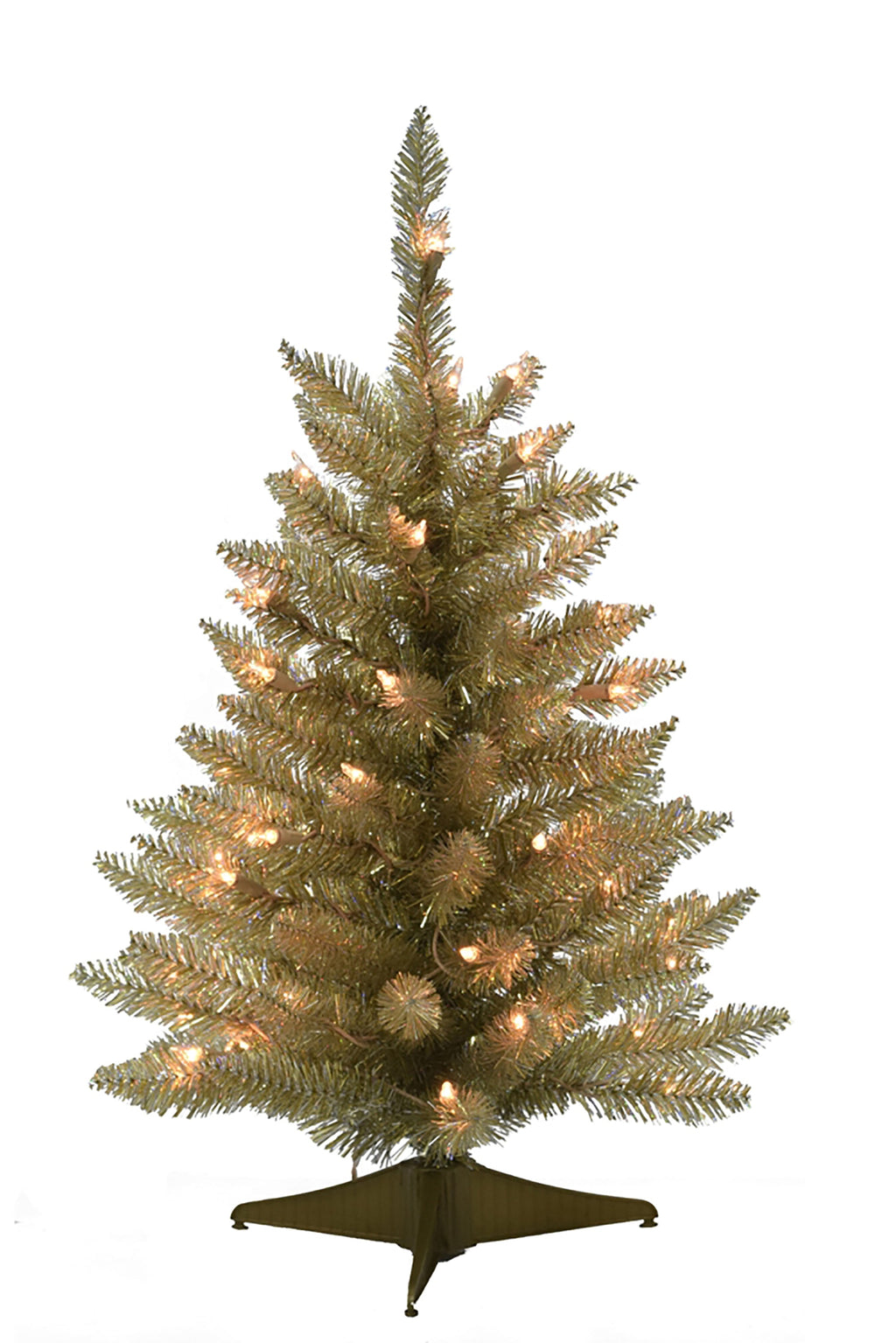 2' Prelit Tabletop Christmas Tree - Champagne