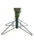 6.5' Slim Snow Flocked Utica Christmas Tree with Metal Stand