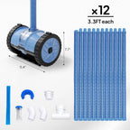 Pool Vacuum Cleaner, Suction Side Wall-Climbing Sweeper for Ground&Inground Pools, Automatic Pool