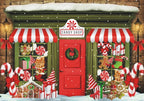 Christmas Photography Backdrop Vinyl Santa's Toy Shop Decoration Backdrop for Xmas Party Supplies Photo Background Studio Decor