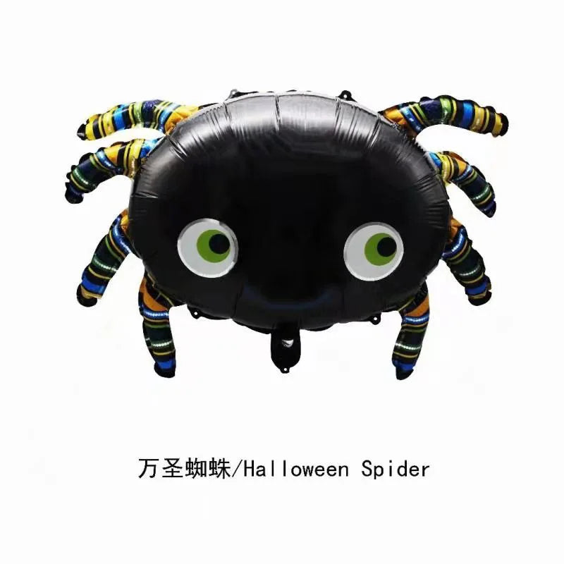Halloween Pumpkin Ghost Balloons Halloween Decoration Spider Foil Balloon Bat Globos Halloween Party Supplies Inflatable Kid Toy