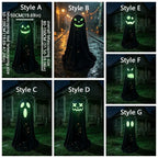 Luminous Halloween Standing Ghost Decor Adjustable Gothic Outdoor Light-up Ghost ED Lights Soft LED Lights Halloween Decor Prop