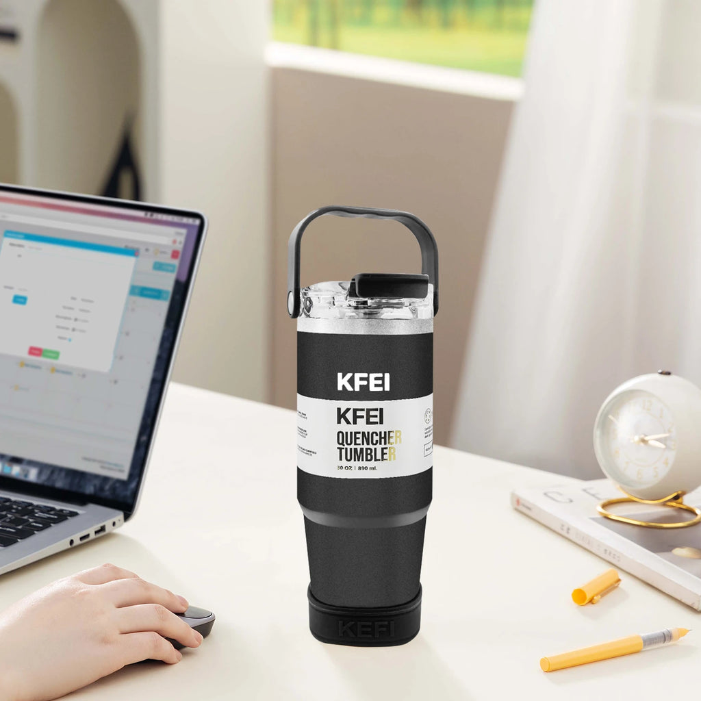 1PCS 30oz Solid Color Double Wall Stainless Tumbler, with Lid And Straw, Keep Warm 12h And Ice 24h, Insulated, Outdoor Stainless
