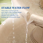 Large Cascading Resin Floor Standing Water Fountain With Pump For Indoor Outdoor Patio Yard Home Garden Decor