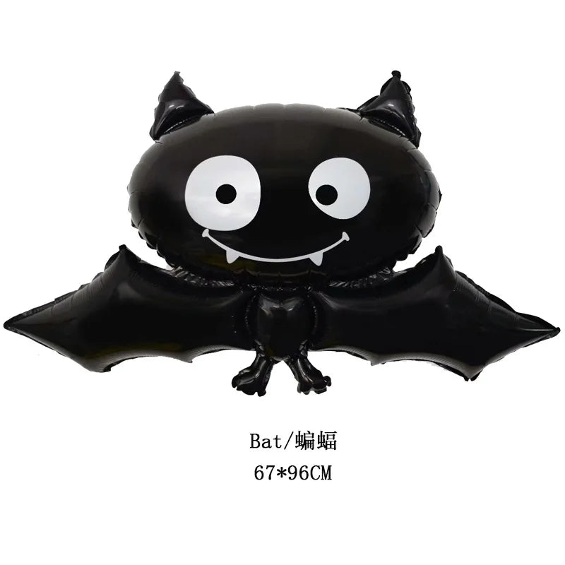 Halloween Pumpkin Ghost Balloons Halloween Decoration Spider Foil Balloon Bat Globos Halloween Party Supplies Inflatable Kid Toy