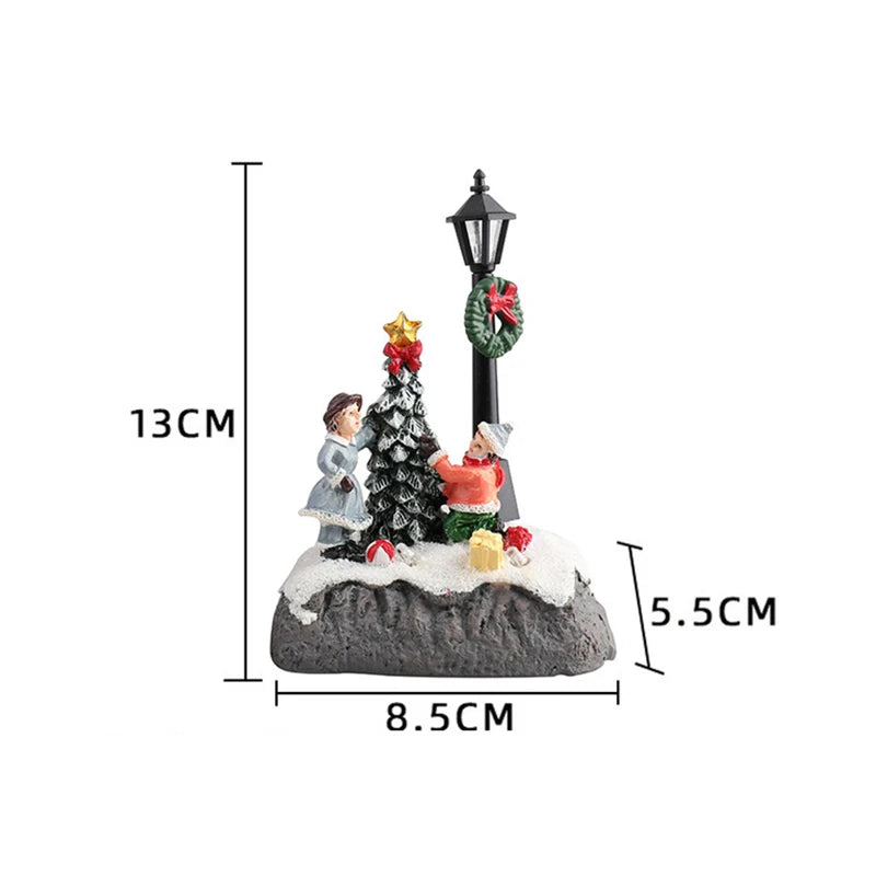 Christmas House Light Decorations For Home Ornaments Kids Xmas Gift New Year 2025 Navidad Decor Bedroom Night Light With Battery