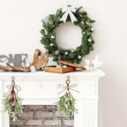 Frost Mistletoe Decorations Versatile Artificial Christmas Ornaments for Trees Fireplaces Holiday Home Wedding Party Decoration