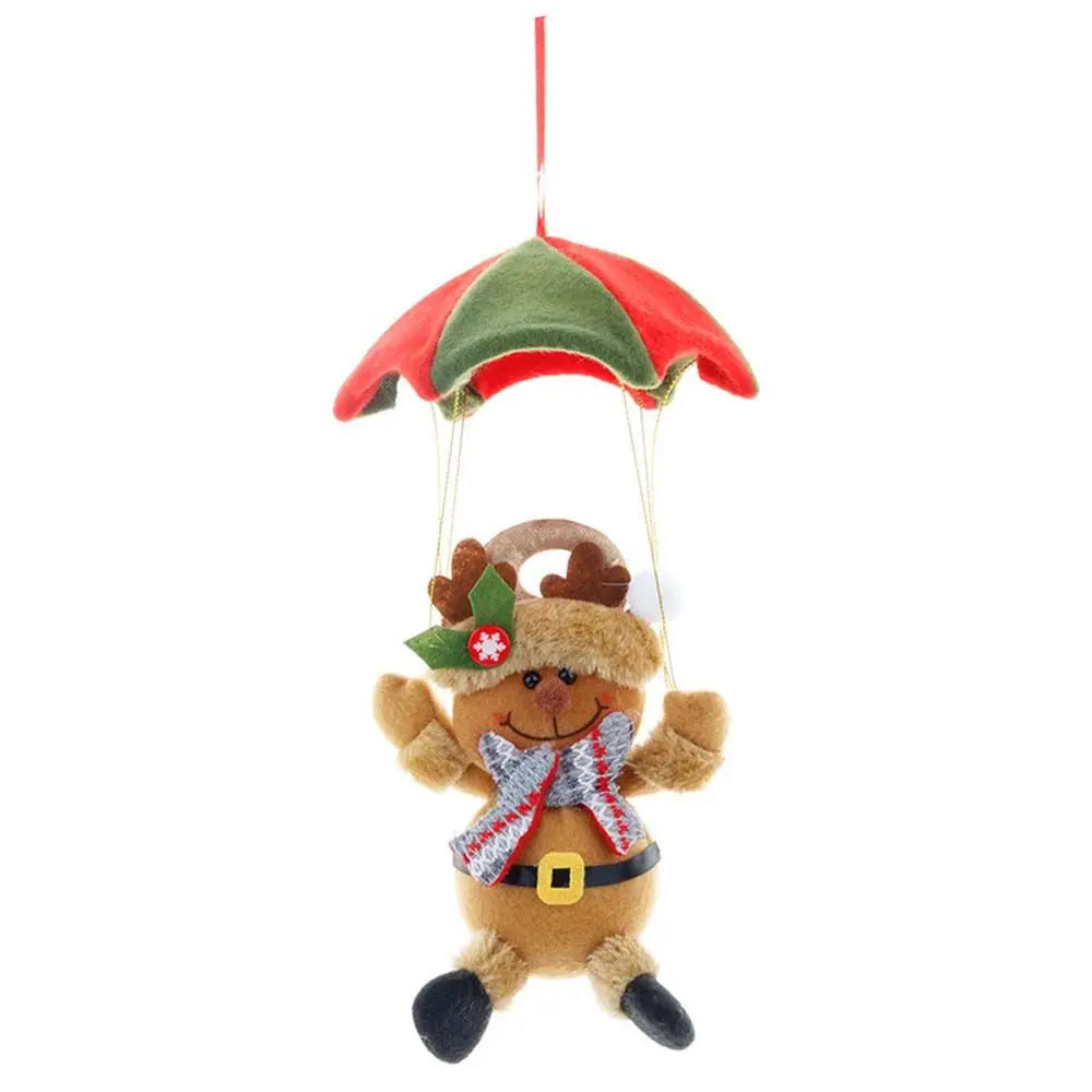 Navidad Snowman Xmas Hanging Ornament Santa Claus Parachute Pendant Christmas Decoration