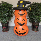 Halloween Standing Inflatable Pumpkin Windproof Inflatable Pumpkin Ghost Horror Festival Theme Indoor Outdoor Garden Decorations
