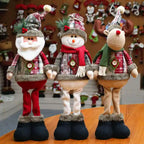 Christmas Dolls Tree Decor Standing Santa, Snowman and Reindeer Figurines  for Home Decor Birthday Gifts Merry Christmas